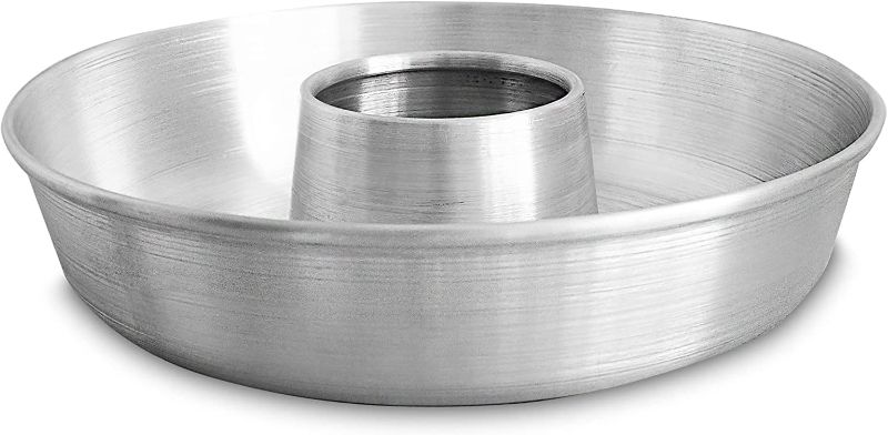 Photo 1 of Aluminum Ring Cake Pan (9.5 in) - Ring Mold Pan - Tube Pan for Baking Pound Cake - Donut Cake Pan - Fluted Tube Pan - Flan Mold - Flan Cake Pan - Flan Pan - Chiffon Cake Pan - Bundt Cake Pan
