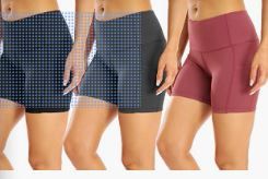 Photo 1 of 3 Pack High Waist Out Pocket Yoga Short 8"/5" Tummy Control Workout Shorts Running Athletic Non See-Through Active Shorts
SIZE S