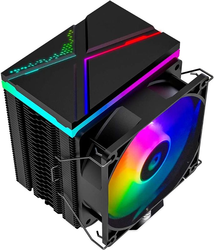 Photo 1 of ID-COOLING SE-914-XT ARGB Cooler 131mm Height CPU Air Cooler Addressable RGB Light Sync with Motherboard(5V 3-PIN Connector) 92mm PWM Fan 4 Heatpipes CPU Fan for Intel/AMD, LGA 1700 Compatible
