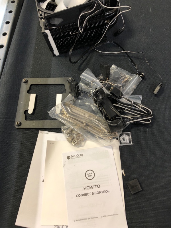Photo 1 of ID-COOLING SE-914-XT ARGB Cooler 131mm Height CPU Air Cooler Addressable RGB Light Sync with Motherboard(5V 3-PIN Connector) 92mm PWM Fan 4 Heatpipes CPU Fan for Intel/AMD, LGA 1700 Compatible
