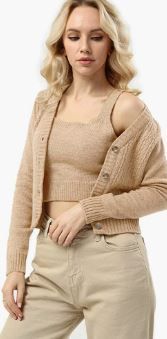Photo 1 of beneliza Womens V-Neck Cropped Cardigan - Long Sleeve Button Down Crop top Sweaters for Women 2 Piece Set
SIZE ,M 