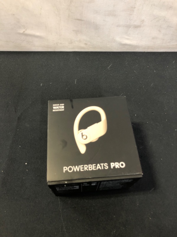 Photo 10 of Powerbeats Pro Wireless Earbuds - Apple H1 Headphone Chip, Class 1 Bluetooth Headphones, 9 Hours of Listening Time, Sweat Resistant, Built-in Microphone - Ivory
(USED) (DIRTY)