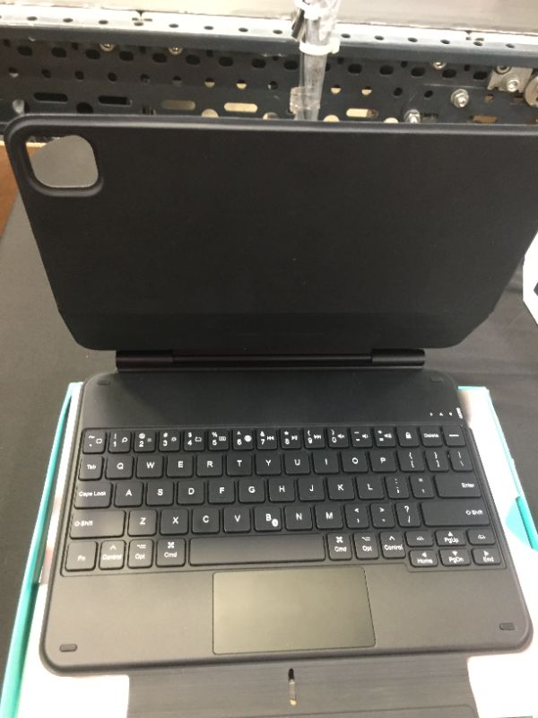 Photo 1 of ESR Rebound Magnetic Keyboard Case, iPad Case with Keyboard Compatible with iPad Pro 11/iPad Air 5/4, Easy-Set Floating Cantilever Stand, Precision Multi-Touch Trackpad, Backlit Keys, Black