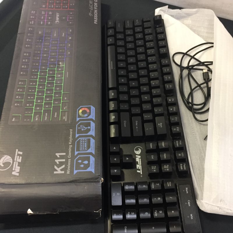 Photo 2 of NPET K11 Wireless Gaming Keyboard
