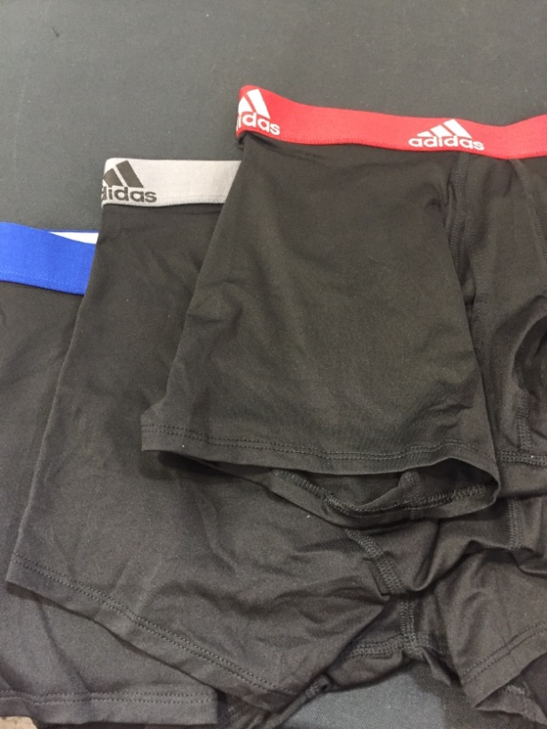 Photo 2 of adidas Men's Sport Performance Mesh Long Boxer Brief Underwear (3-Pack)  SZIE SMALL