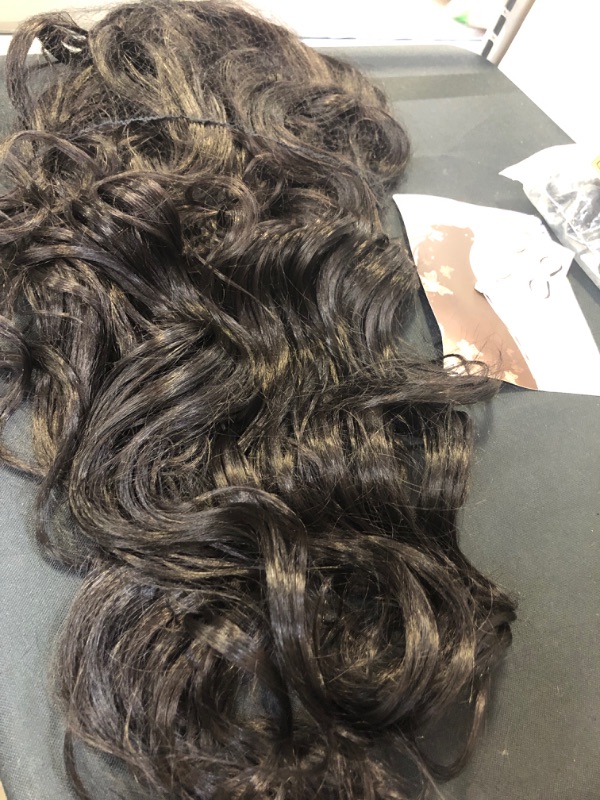 Photo 2 of Black Wig Black Wigs with Bangs Body Wave Wig Synthetic Glueless Wig Black Wig with Bangs Heat Resistant Cosplay Wig Long Bang Wig Long Wigs for Black women Black Wigs for White Women (Synthetic 24 Inches)