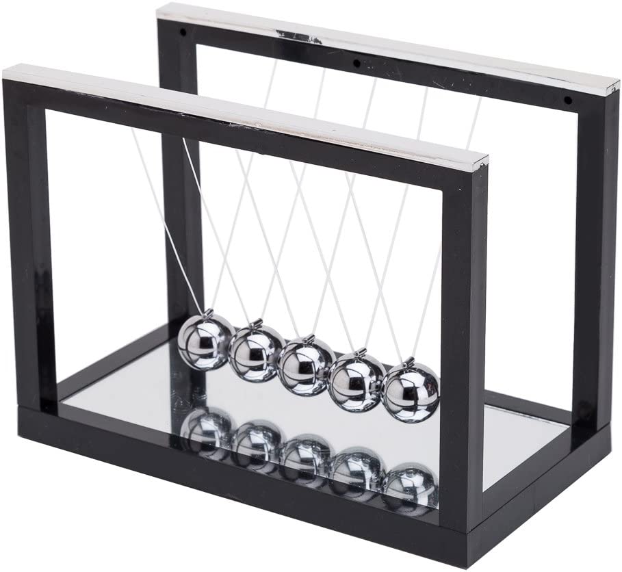 Photo 1 of  COLLECTIBLES Newtons Cradle Balance Balls with Mirror Desk Top Decoration Kinetic Motion Toy for Home and Office