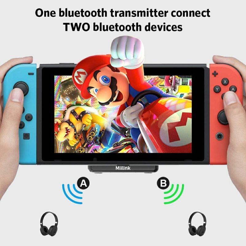 Photo 4 of 1Mii Mini Bluetooth Adapter for Nintendo Switch/PS5/PC, Bluetooth 5.0 Audio Transmitter, Dual Pairing with Low Latency for Bluetooth Headsets Speakers