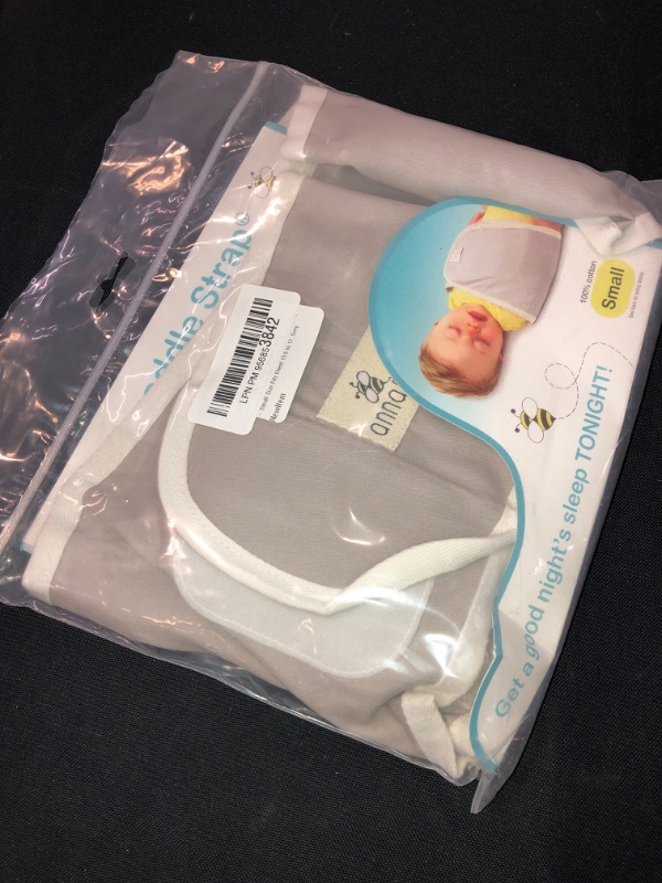 Photo 2 of Anna & Eve Baby Swaddle Strap - Grey - Small: Size (FITS CHESTS 13.5 TO 17)