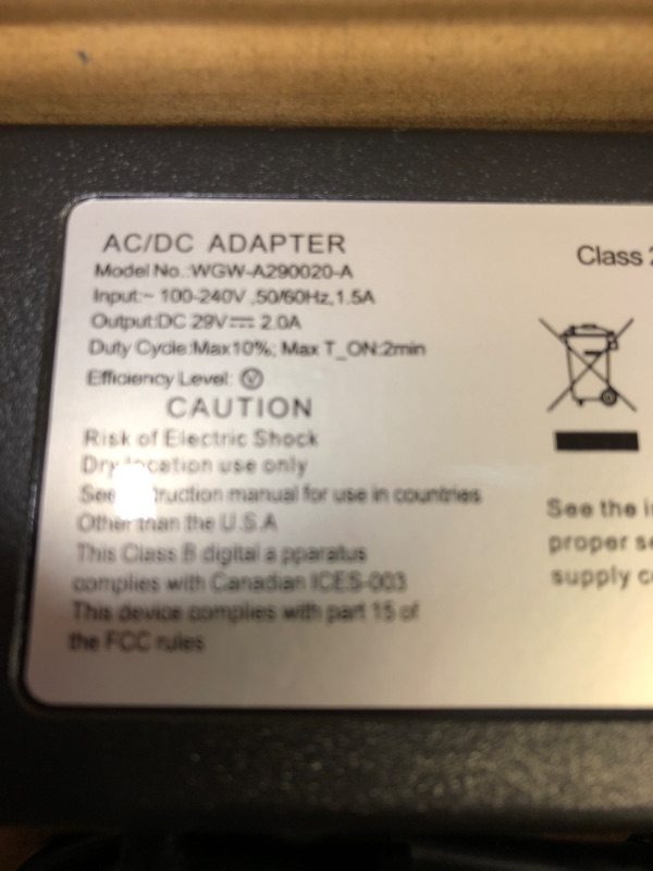 Photo 3 of Recliner Power Supply, AC / DC ADAPTER 