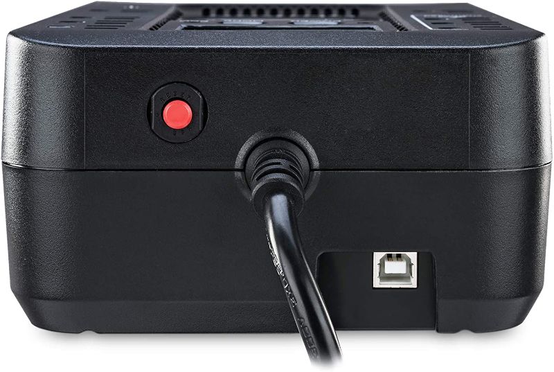 Photo 1 of CyberPower EC650LCD Ecologic Battery Backup & Surge Protector UPS System, 650VA/390W, 8 Outlets, ECO Mode, Compact Uninterruptible Power Supply