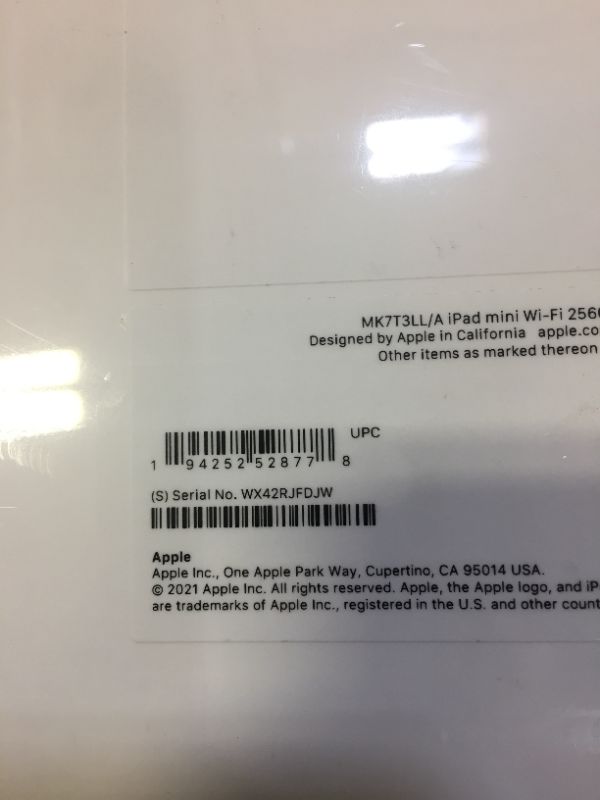 Photo 3 of 2021 Apple iPad Mini 
FACTORY SEALED