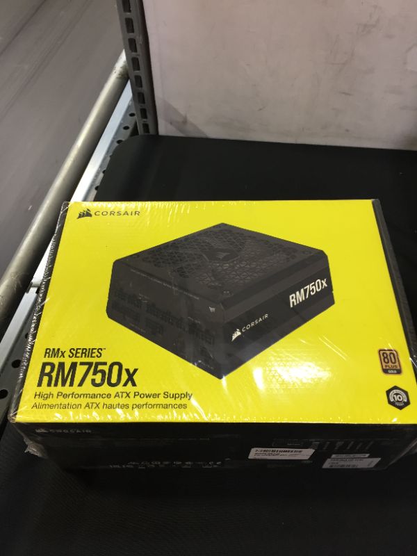 Photo 2 of CORSAIR RMX Series RM750x 80 Plus Gold Fully Modular ATX Power Supply
FACTORY SEALED