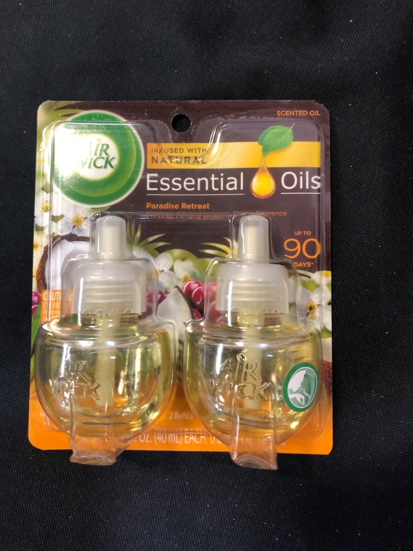 Photo 2 of Airwick Air Wick plug in Scented Oil 2 Refills, Paradise Retreat , (2x0.67oz), Essential Oils, Air Freshener