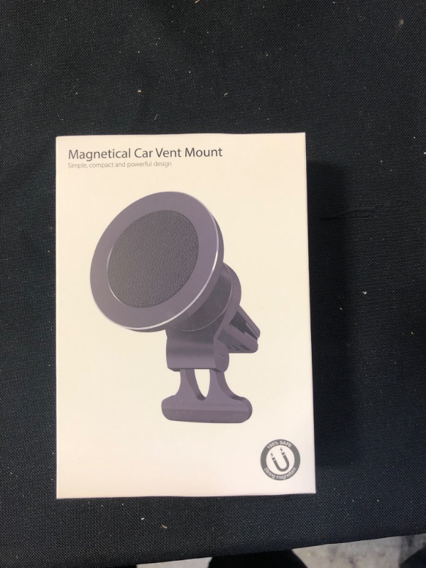 Photo 2 of Mag-Safe Car Mount for iPhone 13 : Magnetic Phone Car Mount - 360° Adjustable Air Vent Phone Holder for Car, Car Phone Holder for iPhone 13/12 Pro Mini Pro Max
