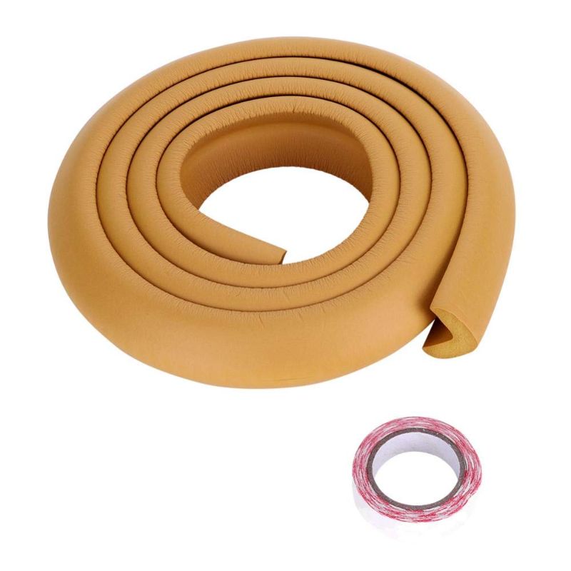 Photo 1 of 2-Meter Rubber Bumper Strip, Edge Corner Guard Strips for Kids Baby for Glass Tile Metal Surface(Brown)
