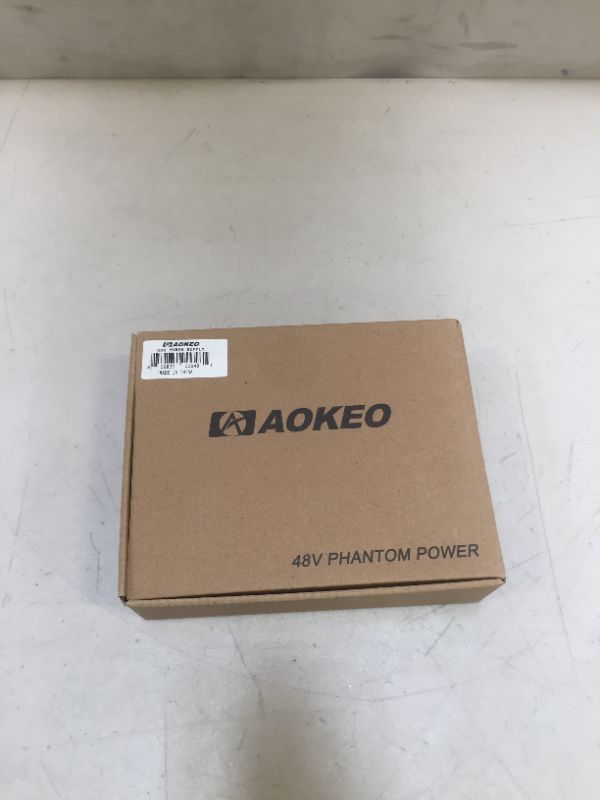 Photo 4 of Aokeo 48V Phantom Power Supply Powered by USB Plug in, Included with 8 feet USB Cable, Bonus + XLR 3 Pin Microphone Cable for An