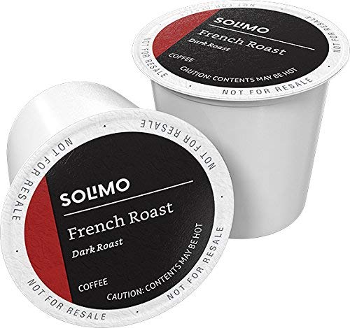 Photo 1 of  100 Ct. Solimo Dark Roast Coffee Pods, French Roast, Compatible with Keurig 2.0 K-Cup Brewers BB 09/03/22