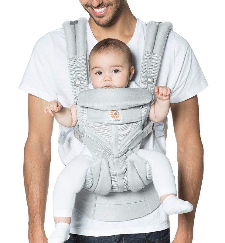 Photo 1 of Ergobaby Omni 360 All-Position Baby Carrier for Newborn to Toddler with Lumbar Support & Cool Air Mesh (7-45 Lb), Pearl Grey