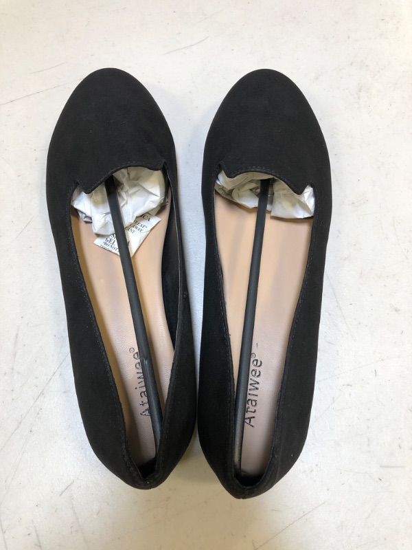 Photo 4 of ATAIWEE WOMEN'S SLIP ONS , DRESS SHOE FLATS, IN BLACK. SIZE 10