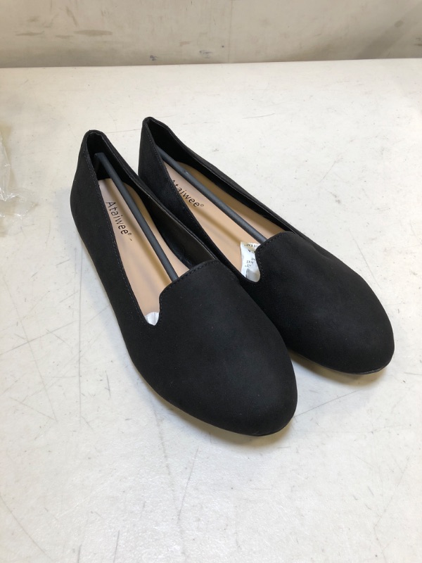 Photo 1 of ATAIWEE WOMEN'S SLIP ONS , DRESS SHOE FLATS, IN BLACK. SIZE 10