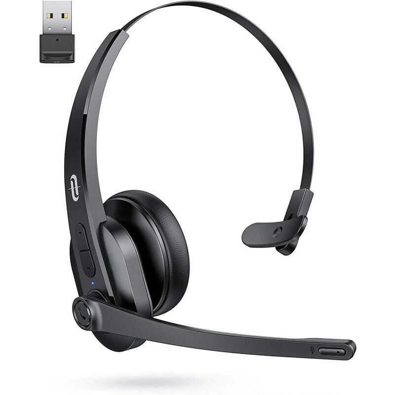 Photo 1 of Wireless Mono Headset with Microphone, Mute Button, Noise Cancelling Mic ( With USB Adapter )