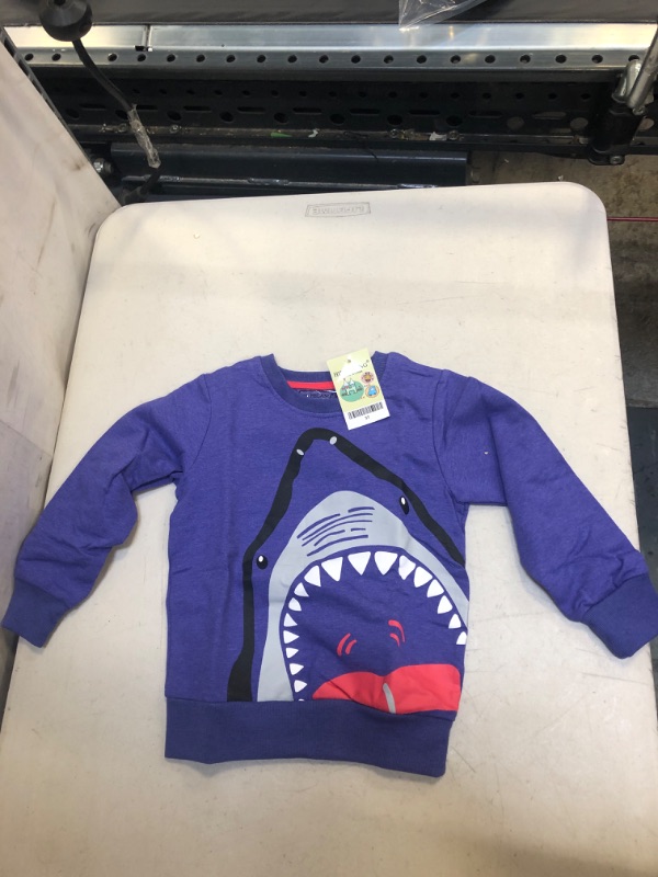 Photo 2 of BiBNice Boy's Toddler Shirt, Shark. 3T