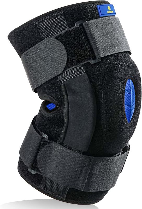 Photo 1 of ABYON Decompression Hinged Knee Braces for Knee Pain Meniscus Tear with Side Stabilizers for Man Women.Effective Relieves Arthritis,ACL,PCL,Injury Recovery.Patella Knee Support for Weightlifting,Workout,Gym. Medium

