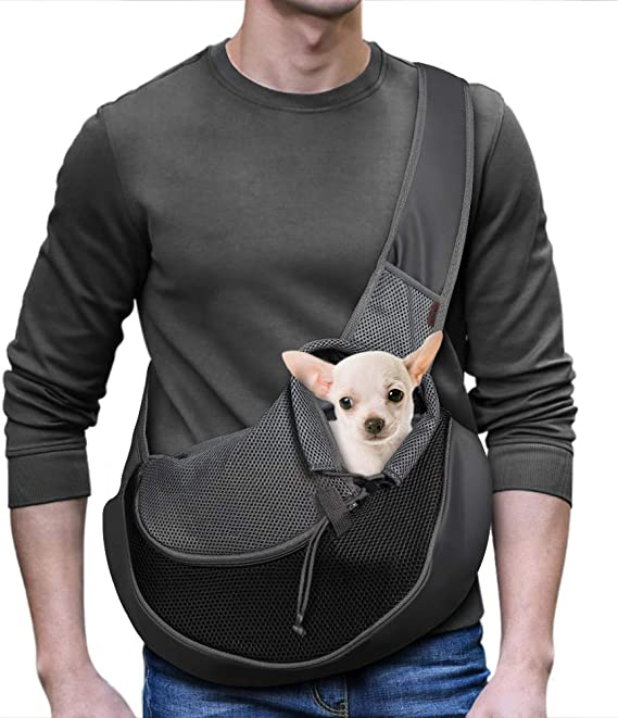 Photo 1 of YUDODO Pet Dog Sling Carrier Breathable Mesh Travel Safe Sling Bag Carrier for Dogs Cats
SMALL