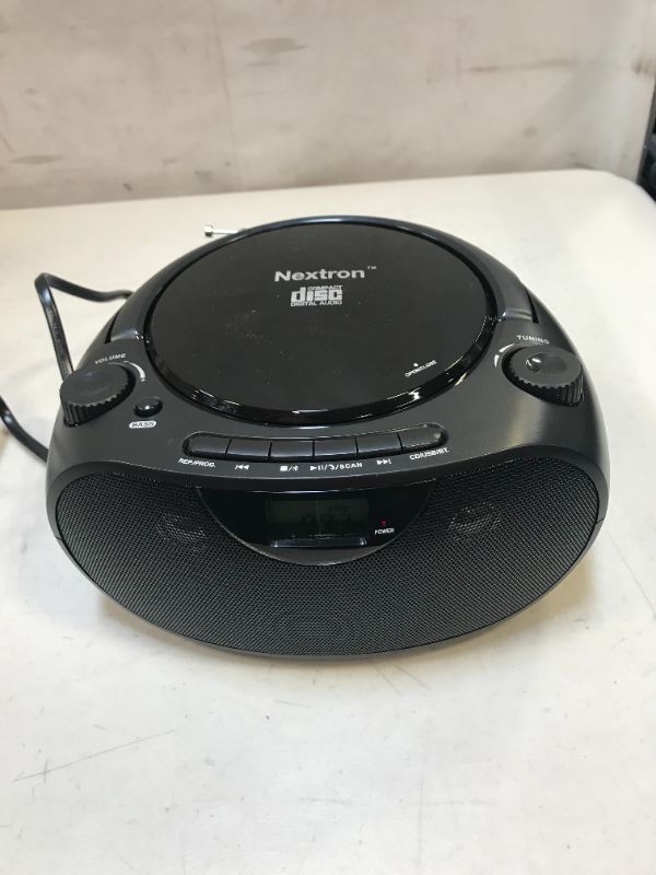 Photo 2 of Nextron Portable Bluetooth CD Player Boombox with AM/FM Radio Stereo Sound System