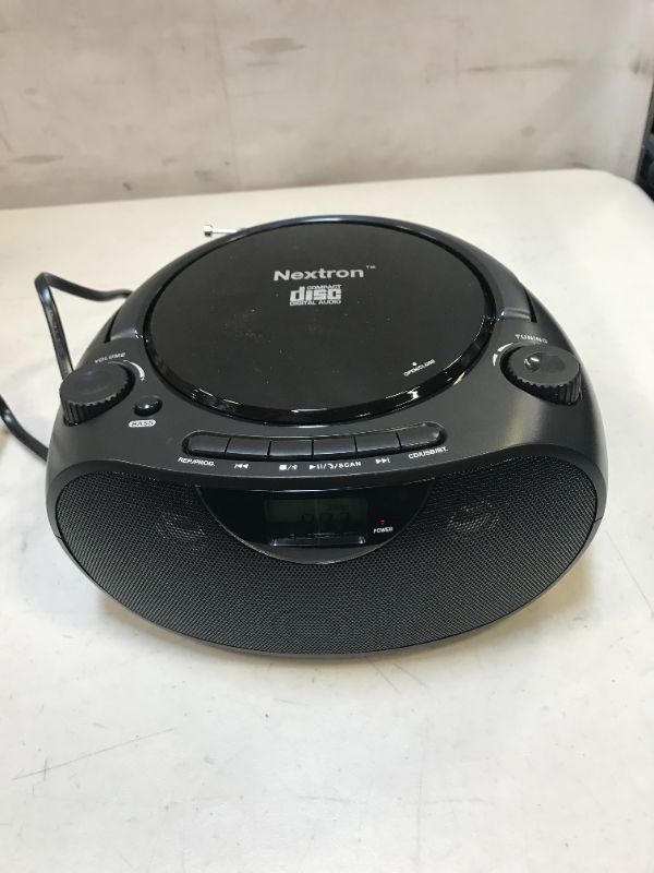 Photo 1 of Nextron Portable Bluetooth CD Player Boombox with AM/FM Radio Stereo Sound System