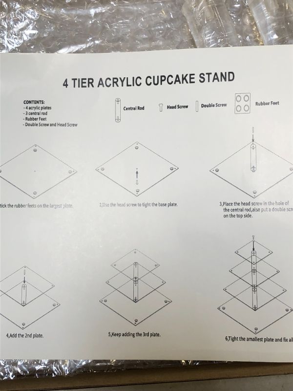 Photo 2 of 4 TIER ACRYLIC CUPCAKE STAND