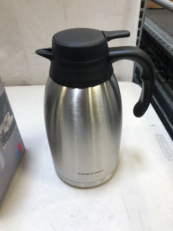 Photo 3 of 68 oz Stainless Steel Thermal Coffee Carafe/Double Walled Vacuum Thermos/12 Hour