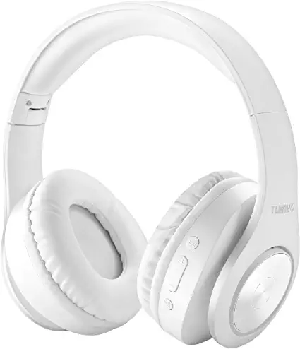 Photo 1 of Bluetooth Headphones Wireless,TUINYO Over Ear Stereo Wireless Headset 40H Playtime with deep bass, Soft Memory-Protein Earmuffs, Built-in Mic Wired Mode PC/Cell Phones/TV-White …
