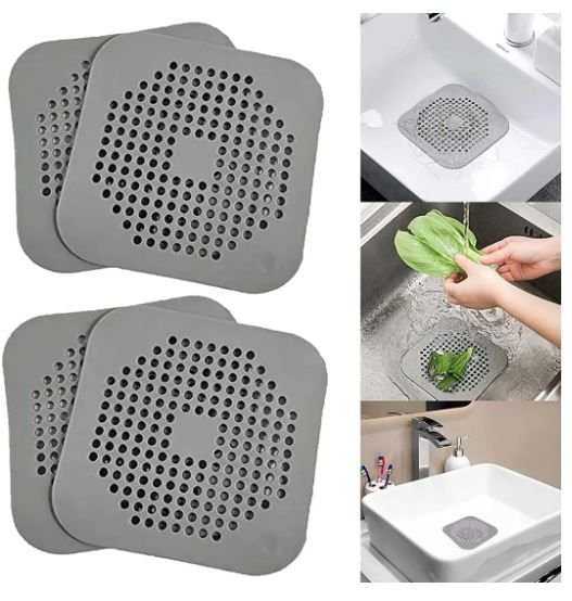 Photo 1 of AFXOBO 3 Pack Silicone Drain Covers, Suction Cups Drain Sink Protector for Bathroom Shower Kitchen for Tub/Kitchen/Bathroom
