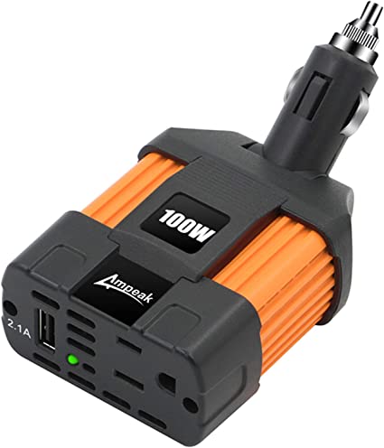 Photo 1 of Ampeak Car Power Inverter Converter Adapter 12V To 110V Plug Outlet Cigarette Lighter