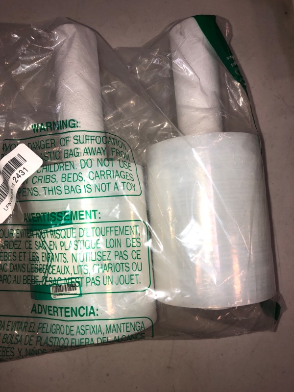 Photo 2 of 2 Pack Mini Stretch Wrap Film with Handle for Pallet Wrap