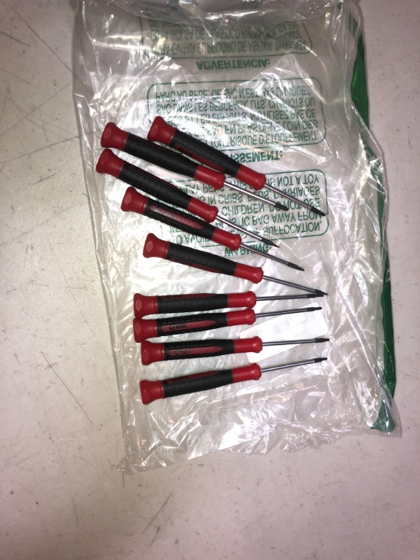 Photo 1 of EFFICERE 9-Piece Precision Screwdriver Set Phillips #0