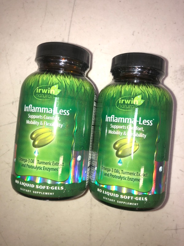 Photo 1 of Irwin Naturals Inflamma-Less with Turmeric and Quercetin - Promotes Comfort, EXP 01/2024