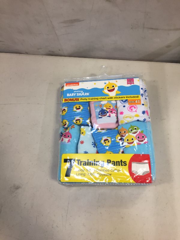 Photo 2 of Baby Shark Baby Potty Training Pant Multipacks
size 4t 