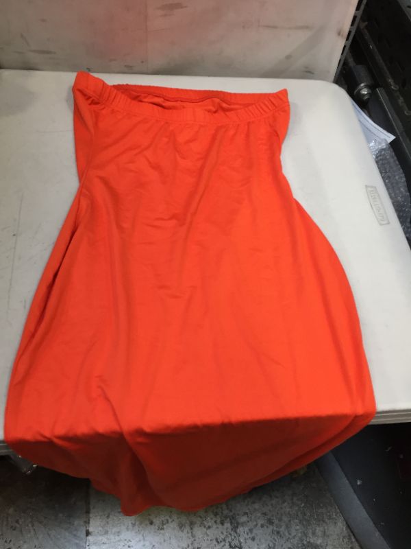 Photo 2 of BORIFLORS Women's Basic Sleeveless Tube Top Sexy Strapless Bodycon Midi Club Dress
size m 