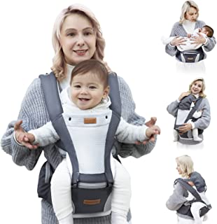 Photo 1 of Baby Carrier Front Facing Holder, Hip Seat for Walk, Men Carrier Face in Out Ward,Newborn Toddler Chest Carrier Women Plus Size, Happy Mom Dad Wrap Kangaroo Infant Body Carrier 360