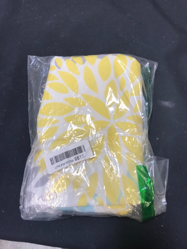 Photo 1 of Alishomtll Dahlia Pinnata Table Runner Yellow and Gray Print Flower Table Runners for Catering Events