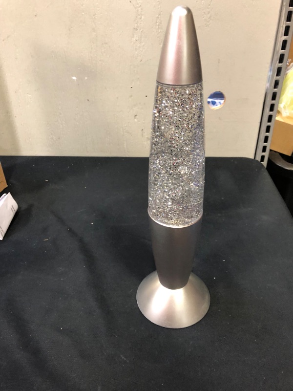 Photo 2 of 14” Glitter Lamp, Decoration Lamp, Automatic Color Changing Liquid Lamp, Rainbow Glitter Cool Lamps, Teen Room Decor for Girls and Boys, USB Cable/Battery Operated Miniature Stuff by Moooope.  -- AA Batteries Needed --
