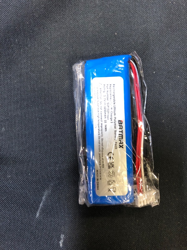 Photo 4 of Batmax 3.7V 6200mAh Battery GSP1029102A for JBL Charge 3