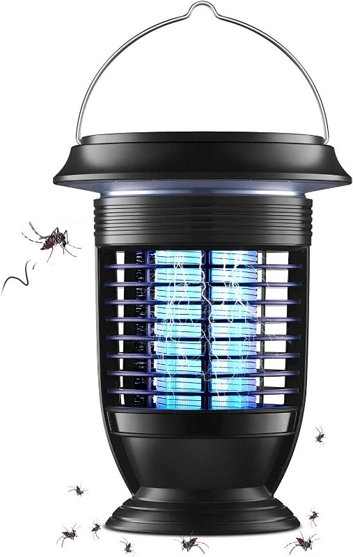 Photo 1 of AiMoxa Solar Bug Zapper Outdoor, Self-Cleaning Mosquito Zapper for Fruit Flies, Gnats, Moths, Insect, Waterproof Fly Traps for Indoors, USB Electric Catcher & Killer
