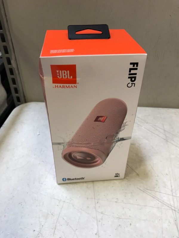 Photo 2 of JBL FLIP 5, Waterproof Portable Bluetooth Speaker, Pink
