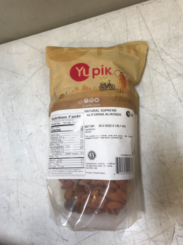 Photo 2 of Yupik Nuts Natural Supreme California Large Almonds, 2.2 lb
