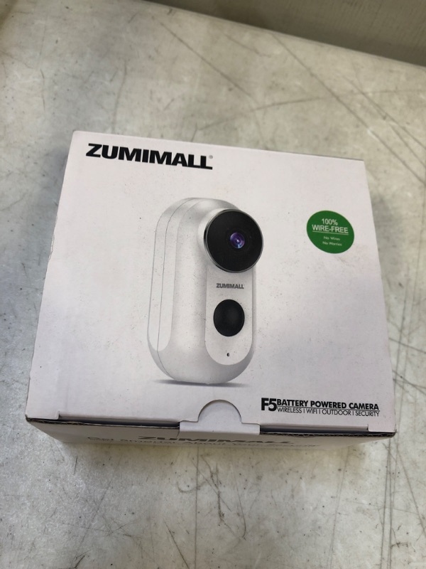 Photo 2 of ZUMIMALL Outdoor Camera Wireless, 2K FHD Battery Powered Wireless Camera with Siren, Outdoor & Indoor Rechargeable Surveillance Camera for Home Security, Night Vision, Motion Detection, 2.4G WiFi

