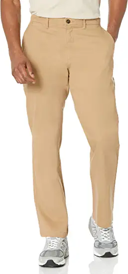 Photo 1 of Amazon Essentials Men's Relaxed-Fit Casual Stretch Khaki Pant
